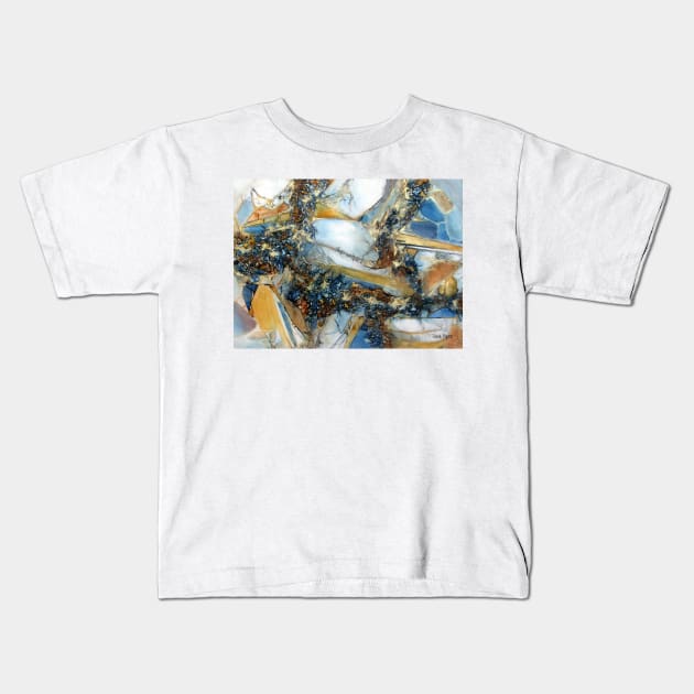 Agate Geode Kids T-Shirt by DANAROPER